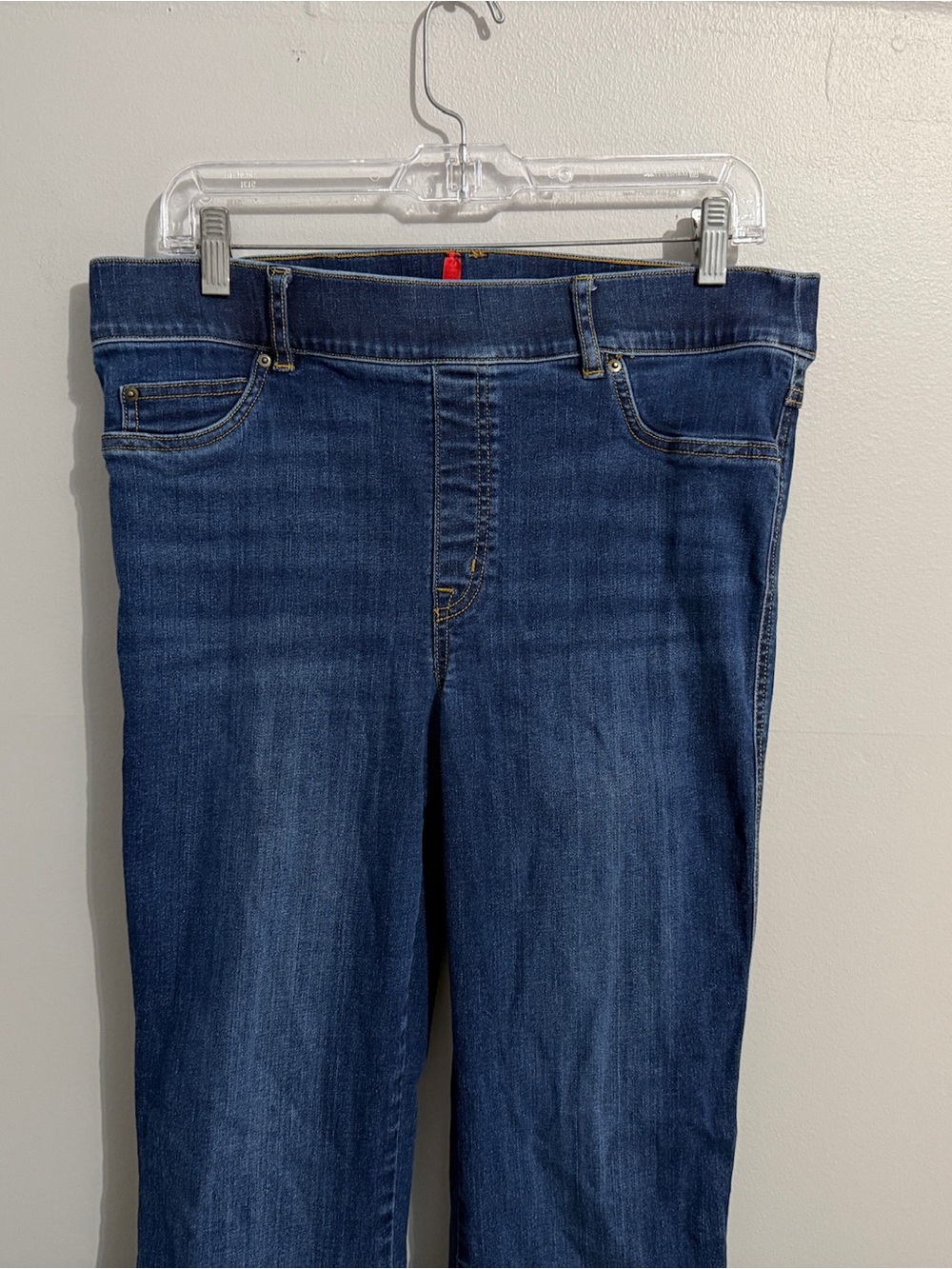 Spanx Jeans Womens Extra Large Pull On Flare Leg 70s Retro Everywear Comfort - Picture 3 of 7